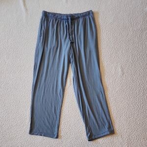 George Supet Soft Relaxed Fit Pin Striped Wide Leg Loungwear Sleepwear PJs Pants